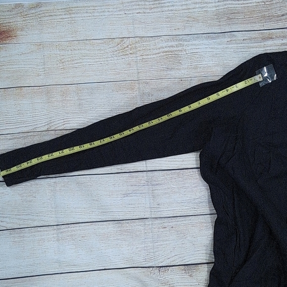 Black Label Black Linen Long Sleeve Dress - Picture 6 of 8